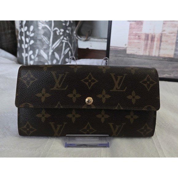 Louis Vuitton Monogram Canvas‎ Wallet Brown Designer Made in Spain - Picture 2 of 9
